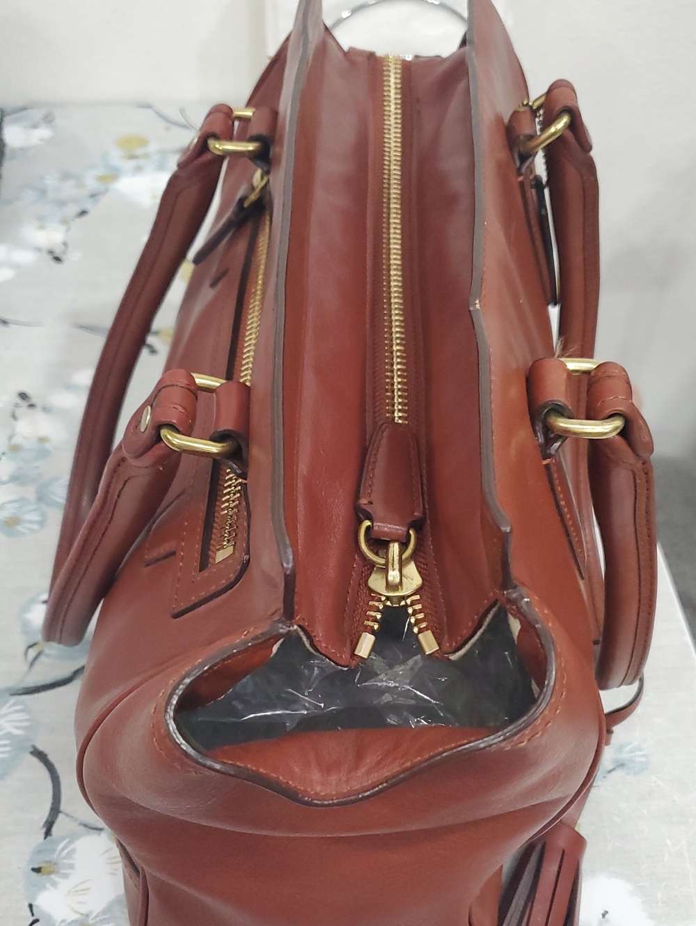 Coach Legacy Candace Large Brown Leather Carryall Handbag🤎💛 - Picture 10 of 16